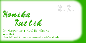 monika kutlik business card