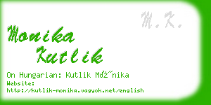 monika kutlik business card